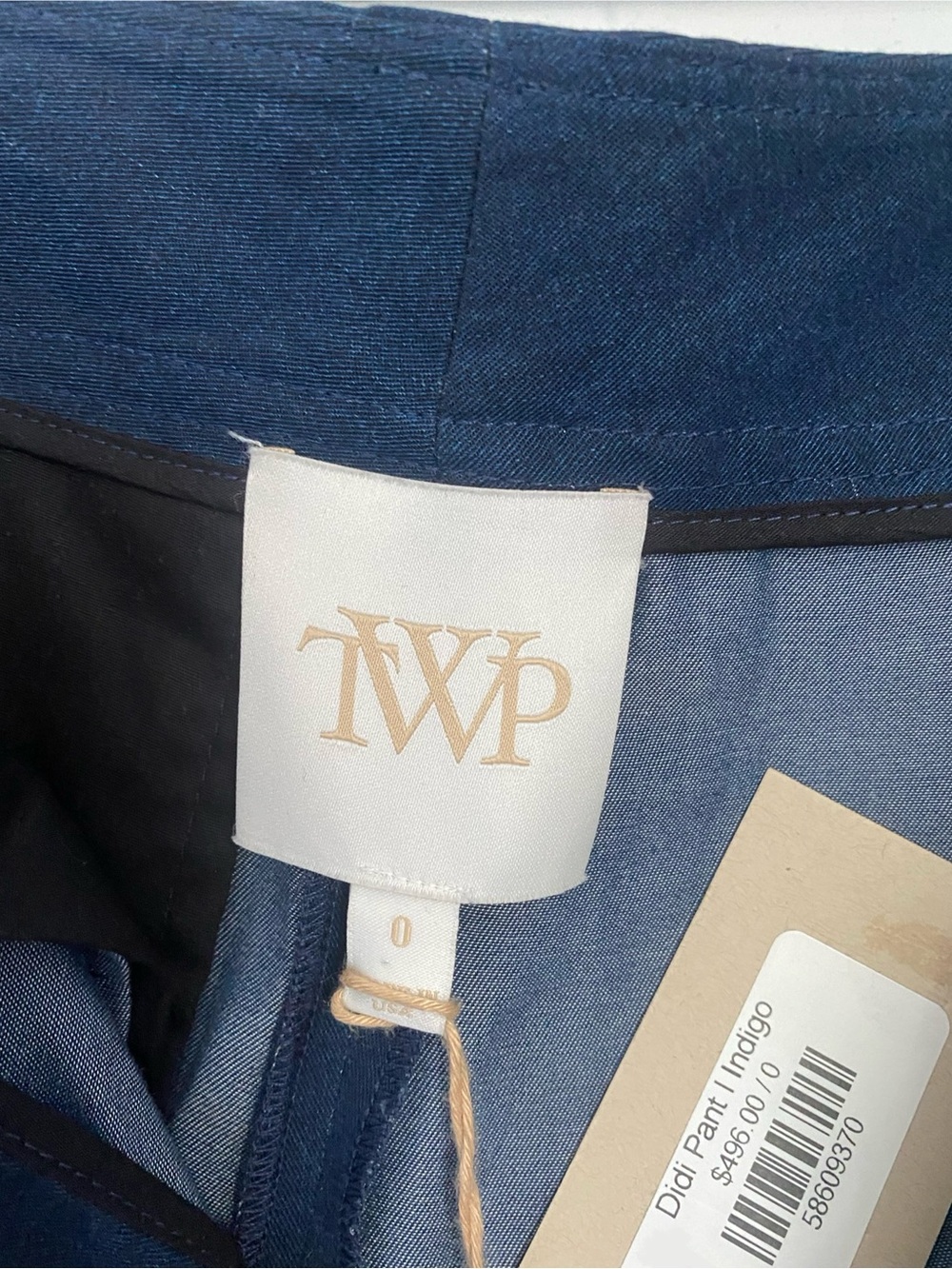 TWP Didi Pants in Navy Sz 0 - Picture 4 of 4